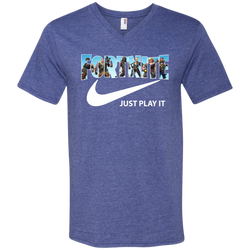Fortnite Nike Just Play It Men's V-Neck T-Shirt - The White Eagles