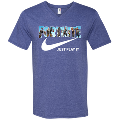 Fortnite Nike Just Play It Men's V-Neck T-Shirt - The White Eagles