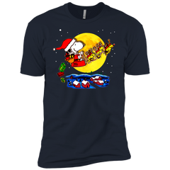 Snoopy Santa Claus Christmas The Peanuts Movie Men's Sleeve Shirt - The White Eagles