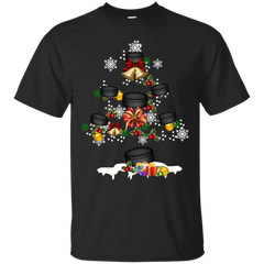 Christmas Is Coming Hockey Santa Claus Ugly Christmas Sweater Cotton T-Shirt - The White Eagles