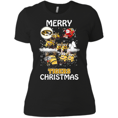 Missouri Tigers Ugly Christmas Sweaters Minions Santa Claus Merry Christmas Ladies' Shirt - The White Eagles