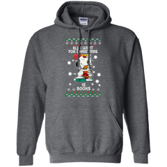 All I Want For Christmas Is Books Snoopy The Peanuts Movie Hoodie - The White Eagles