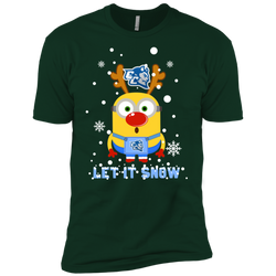 Minion Central Connecticut State Blue Devils Ugly Christmas Sweaters Let It Snow Men's Sleeve Shirt - The White Eagles