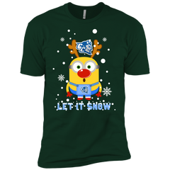 Minion Central Connecticut State Blue Devils Ugly Christmas Sweaters Let It Snow Men's Sleeve Shirt - The White Eagles