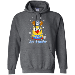 Minion Butler Bulldogs Ugly Christmas Sweaters Let It Snow Hoodie - The White Eagles
