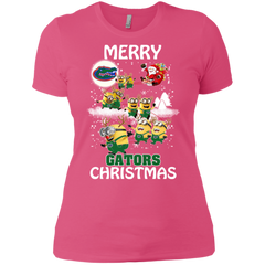 Florida Gators Ugly Christmas Sweaters Minions Santa Claus Merry Christmas Ladies' Shirt - The White Eagles