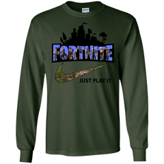 Fortnite Just Play It Nike Logo LS Cotton T-Shirt - The White Eagles