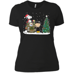 Pittsburgh Steelers Snoopy The Peanuts Ugly Christmas Sweater  Super Bowl Ladies' Shirt - The White Eagles