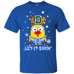 Minion Dartmouth Big Green Ugly Christmas Sweaters Let It Snow Cotton T-Shirt - The White Eagles