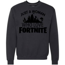 Fortnite Just A Woman Who Loves Fortnite Sweatshirt - The White Eagles