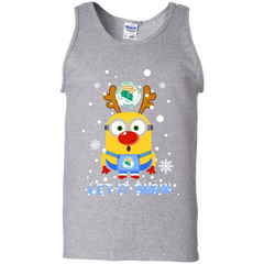 Minion Norfolk State Spartans Ugly Christmas Sweaters Let It Snow Tank Top - The White Eagles