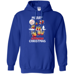 Washington State Cougars Ugly Christmas Sweaters Minions Santa Claus Merry Christmas Hoodie - The White Eagles