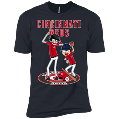 Cincinnati Reds Baseball Rick And Morty Men's Sleeve Shirt - The White Eagles