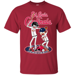 St Louis Cardinals Baseball Rick And Morty Cotton T-Shirt - The White Eagles