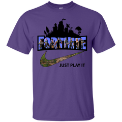 Fortnite Just Play It Nike Logo Cotton T-Shirt - The White Eagles