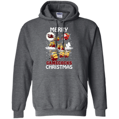South Carolina Gamecocks Ugly Christmas Sweaters Minions Santa Claus Hoodie - The White Eagles