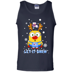 Minion Northwestern State Demons Ugly Christmas Sweaters Let It Snow Tank Top - The White Eagles