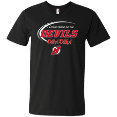 Dilly Dilly A True Friend Of The New Jersey Devils Men's V-Neck T-Shirt - The White Eagles