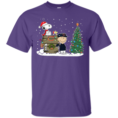 Chicago Bears Snoopy The Peanuts Ugly Christmas Sweater  Super Bowl Cotton T-Shirt - The White Eagles