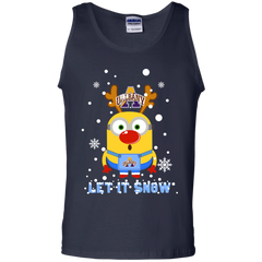 Minion Albany Great Danes Ugly Christmas Sweaters Let It Snow Tank Top - The White Eagles