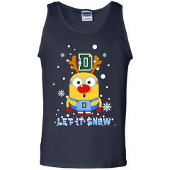 Minion Dartmouth Big Green Ugly Christmas Sweaters Let It Snow Tank Top - The White Eagles