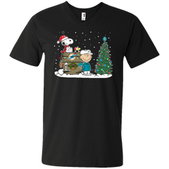 Miami Dolphins Snoopy The Peanuts Ugly Christmas Sweater  Super Bowl Men's V-Neck T-Shirt - The White Eagles