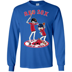 Boston Red Sox Baseball Rick And Morty LS Cotton T-Shirt - The White Eagles