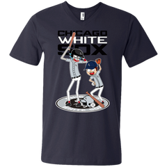 Chicago White Sox Baseball Rick And Morty Men's V-Neck T-Shirt - The White Eagles