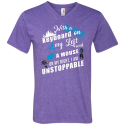 Fortnite I Am Unstoppable Men's V-Neck T-Shirt - The White Eagles