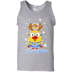 Minion Los Angeles Lakers Ugly Christmas Sweaters Let It Snow Tank Top - The White Eagles
