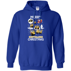 Colorado Buffaloes Ugly Christmas Sweaters Minions Santa Claus Merry Christmas Hoodie - The White Eagles