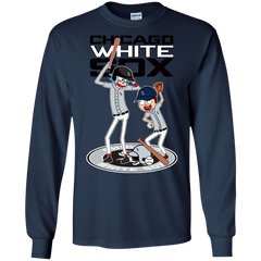 Chicago White Sox Baseball Rick And Morty LS Cotton T-Shirt - The White Eagles