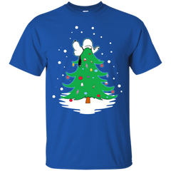Snoopy Tree Christmas The Peanuts Movie Cotton T-Shirt - The White Eagles