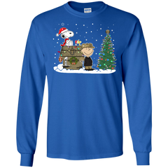 New Orleans Saints Snoopy The Peanuts Ugly Christmas Sweater  Super Bowl LS Cotton T-Shirt - The White Eagles