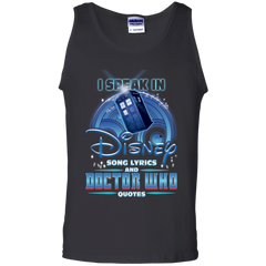 I Speak In Disney Song Lyrics And Doctor Who Quotes Shirt Tank Top - The White Eagles
