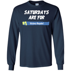 Fortnite Saturdays Are For Victory Royale LS Cotton T-Shirt - The White Eagles