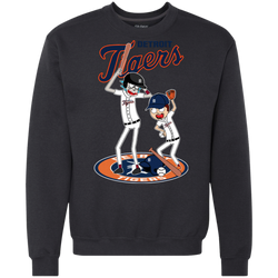 Detroit Tigers Baseball Rick And Morty Sweatshirt - The White Eagles