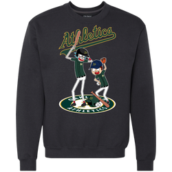 Oakland Athletics Baseball Rick And Morty Sweatshirt - The White Eagles