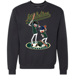 Oakland Athletics Baseball Rick And Morty Sweatshirt - The White Eagles