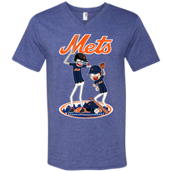 New York Mets Baseball Rick And Morty Men's V-Neck T-Shirt - The White Eagles