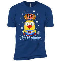 Minion Cincinnati Bengals Ugly Christmas Sweaters Let It Snow Men's Sleeve Shirt - The White Eagles