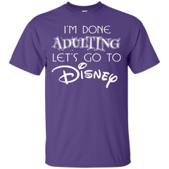 I'm Done Adulting Let's Go To Disney Shirt Cotton T-Shirt - The White Eagles