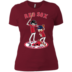 Boston Red Sox Baseball Rick And Morty Ladies' Shirt - The White Eagles