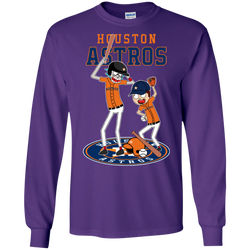 Houston Astros Baseball Rick And Morty LS Cotton T-Shirt - The White Eagles