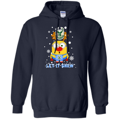 Minion Milwaukee Bucks Ugly Christmas Sweaters Let It Snow Hoodie - The White Eagles