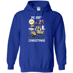 California Golden Bears T Shirts Minions Santa Claus Merry Christmas Hoodie - The White Eagles