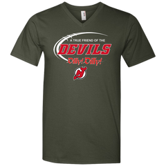 Dilly Dilly A True Friend Of The New Jersey Devils Men's V-Neck T-Shirt - The White Eagles