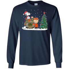 Cleveland Browns Snoopy The Peanuts Ugly Christmas Sweater  Super Bowl LS Cotton T-Shirt - The White Eagles