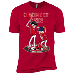 Cincinnati Reds Baseball Rick And Morty Men's Sleeve Shirt - The White Eagles