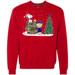 Baltimore Ravens Snoopy The Peanuts Ugly Christmas Sweater  Super Bowl Sweatshirt - The White Eagles